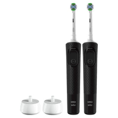 Pro 500 Rechargeable Electric Toothbrush Twin Pack, Black